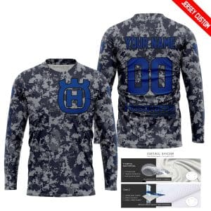 Custom name BraapGirls LIMITED EDITION PRODUCTS – US NAVY – HUSQVARNA RACING V1 – CUSTOM NAME Brands for motocross girls and dirt bike riders - Brands view 1