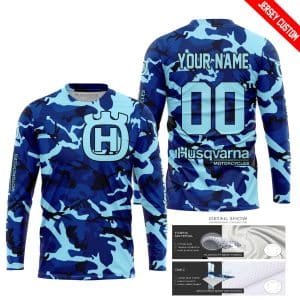 Custom name BraapGirls LIMITED EDITION PRODUCTS – US NAVY V1 – HUSQVARNA RACING V1 – CUSTOM NAME Brands for motocross girls and dirt bike riders - Brands view 1