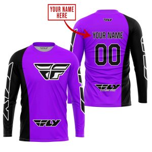 Custom name BraapGirls PREMIUM MX – CUSTOM NAME – FLY RACING – PURPLE Brands for motocross girls and dirt bike riders - Brands view 1