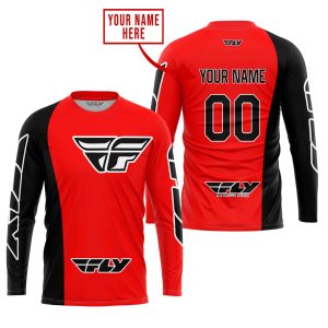 Custom name BraapGirls PREMIUM MX – CUSTOM NAME – FLY RACING – RED Brands for motocross girls and dirt bike riders - Brands view 1