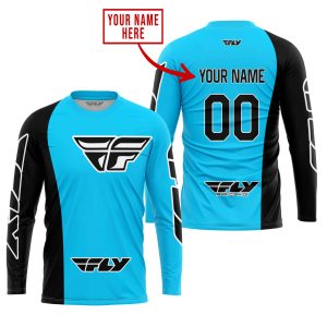 Custom name BraapGirls PREMIUM MX – CUSTOM NAME – FLY RACING – SKY BLUE Brands for motocross girls and dirt bike riders - Brands view 1