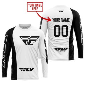 Custom name BraapGirls PREMIUM MX – CUSTOM NAME – FLY RACING – WHITE Brands for motocross girls and dirt bike riders - Brands view 1