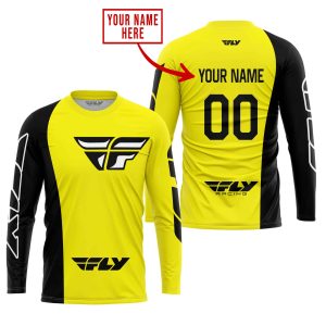 Custom name BraapGirls PREMIUM MX – CUSTOM NAME – FLY RACING – YELLOW Brands for motocross girls and dirt bike riders - Brands view 1