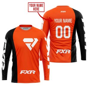 Custom name BraapGirls PREMIUM MX – CUSTOM NAME – FXR – ORANGE Brands for motocross girls and dirt bike riders - Brands view 1
