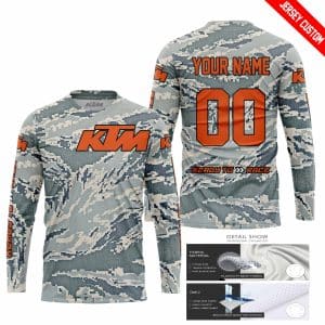 Custom name BraapGirls LIMITED EDITION PRODUCTS – US AIR PORCE – KTM RACING V1 – CUSTOM NAME Brands for motocross girls and dirt bike riders - Brands view 1
