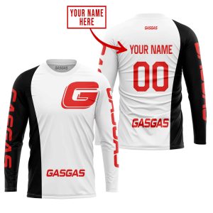 Custom name BraapGirls PREMIUM MX – CUSTOM NAME – GAS GAS – WHITE Brands for motocross girls and dirt bike riders - Brands view 1