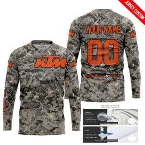Custom name BraapGirls LIMITED EDITION PRODUCTS – US ARMY – KTM RACING V1 – CUSTOM NAME Brands for motocross girls and dirt bike riders - Brands view 1
