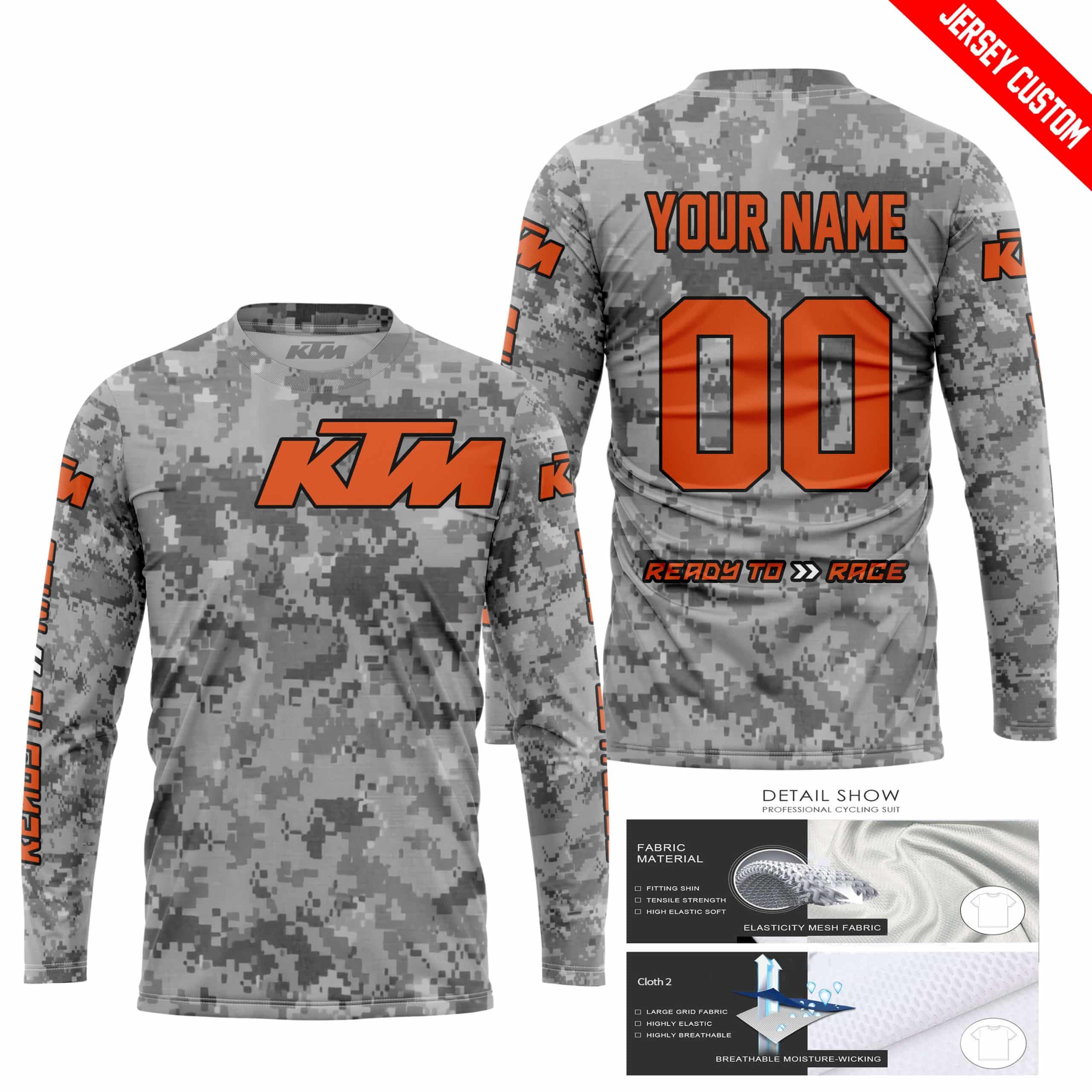 LIMITED EDITION PRODUCTS - US ARMY V1 - KTM RACING V1 - CUSTOM NAME view 3