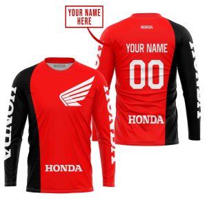 Custom name BraapGirls PREMIUM MX – CUSTOM NAME – HONDA – RED Brands for motocross girls and dirt bike riders - Brands view 1