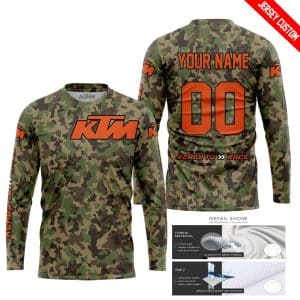 Custom name BraapGirls LIMITED EDITION PRODUCTS – US ARMY V3 – KTM RACING V1 – CUSTOM NAME Brands for motocross girls and dirt bike riders - Brands view 1