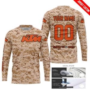 Custom name BraapGirls LIMITED EDITION PRODUCTS – US MARINE – KTM RACING V1 – CUSTOM NAME Brands for motocross girls and dirt bike riders - Brands view 1