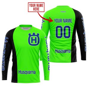 Custom name BraapGirls PREMIUM MX – CUSTOM NAME – HUSQVARNA – GREEN Brands for motocross girls and dirt bike riders - Brands view 1