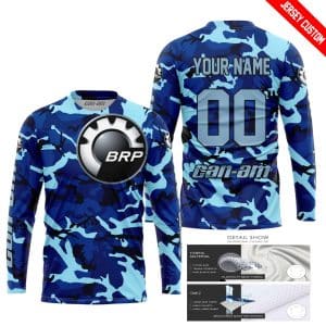 Custom name BraapGirls LIMITED EDITION PRODUCTS – US NAVY V1 – CAN AM RACING – CUSTOM NAME Brands for motocross girls and dirt bike riders - Brands view 1