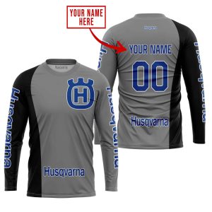 Custom name BraapGirls PREMIUM MX – CUSTOM NAME – HUSQVARNA – GREY Brands for motocross girls and dirt bike riders - Brands view 1