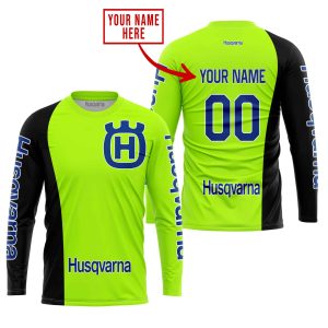 Custom name BraapGirls PREMIUM MX – CUSTOM NAME – HUSQVARNA – NEON Brands for motocross girls and dirt bike riders - Brands view 1