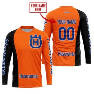 Custom name BraapGirls PREMIUM MX – CUSTOM NAME – HUSQVARNA – ORANGE Brands for motocross girls and dirt bike riders - Brands view 1