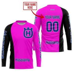 Custom name BraapGirls PREMIUM MX – CUSTOM NAME – HUSQVARNA – PINK Brands for motocross girls and dirt bike riders - Brands view 1