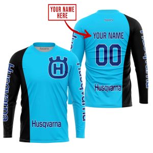 Custom name BraapGirls PREMIUM MX – CUSTOM NAME – HUSQVARNA – SKY BLUE Brands for motocross girls and dirt bike riders - Brands view 1