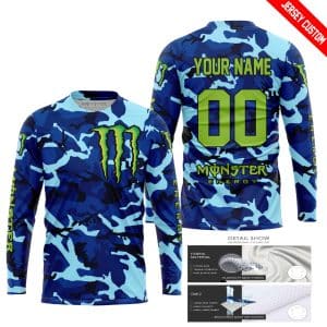 Custom name BraapGirls LIMITED EDITION PRODUCTS – US NAVY V1 – MONSTER ENERGY RACING V1 – CUSTOM NAME Brands for motocross girls and dirt bike riders - Brand...