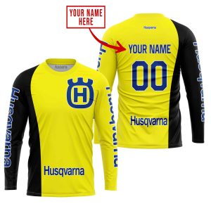 Custom name BraapGirls PREMIUM MX – CUSTOM NAME – HUSQVARNA – YELLOW Brands for motocross girls and dirt bike riders - Brands view 1