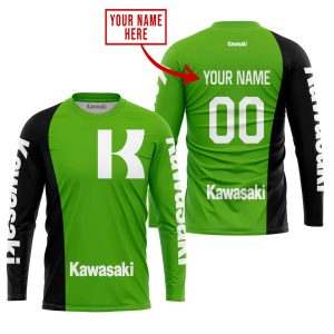 Custom name BraapGirls PREMIUM MX – CUSTOM NAME – KAWASAKI – GREEN Brands for motocross girls and dirt bike riders - Brands view 1