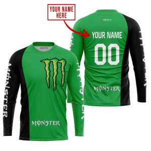Custom name BraapGirls PREMIUM MX – CUSTOM NAME – MONSTER – GREEN Brands for motocross girls and dirt bike riders - Brands view 1