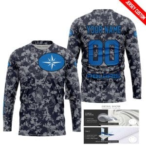 Custom name BraapGirls LIMITED EDITION PRODUCTS – US NAVY – POLARIS RACING V1 – CUSTOM NAME Brands for motocross girls and dirt bike riders - Brands view 1