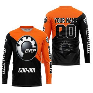Custom name BraapGirls PREMIUM GIFT – CUSTOM NAME – CAN-AM – ORANGE Brands for motocross girls and dirt bike riders - Brands view 2