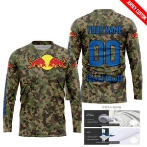 Custom name BraapGirls LIMITED EDITION PRODUCTS – US ARMY V3 – RED BULL RACING V1 – CUSTOM NAME Brands for motocross girls and dirt bike riders - Brands view 1