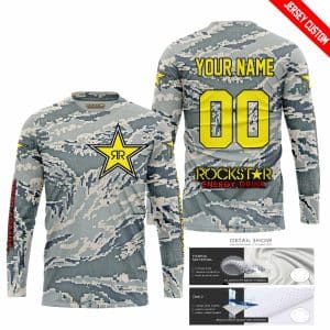Custom name BraapGirls LIMITED EDITION PRODUCTS – US AIR PORCE – ROCKSTAR ENERGY RACING V1 – CUSTOM NAME Brands for motocross girls and dirt bike riders - Br...