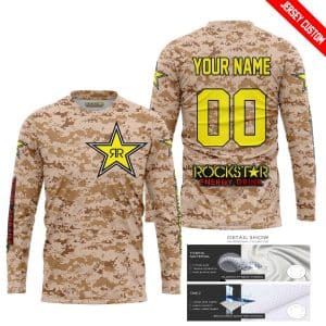 Custom name BraapGirls LIMITED EDITION PRODUCTS – US MARINE – ROCKSTAR ENERGY RACING V1 – CUSTOM NAME Brands for motocross girls and dirt bike riders - Brand...