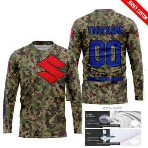 Custom name BraapGirls LIMITED EDITION PRODUCTS – US ARMY V3 – SUZUKI RACING V1 – CUSTOM NAME Brands for motocross girls and dirt bike riders - Brands view 1