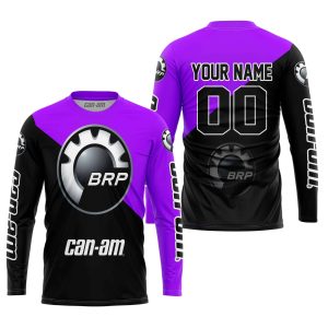 Custom name BraapGirls PREMIUM GIFT – CUSTOM NAME – CAN-AM – PURPLE Brands for motocross girls and dirt bike riders - Brands view 2