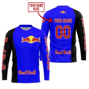Custom name BraapGirls PREMIUM MX – CUSTOM NAME – REDBULL – BLUE Brands for motocross girls and dirt bike riders - Brands view 3