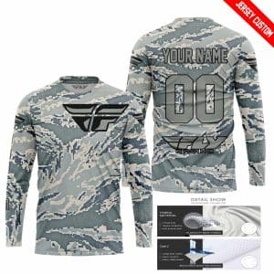 Custom name BraapGirls LIMITED EDITION PRODUCTS – US AIR PORCE – FLY RACING – CUSTOM NAME Brands for motocross girls and dirt bike riders - Brands view 1