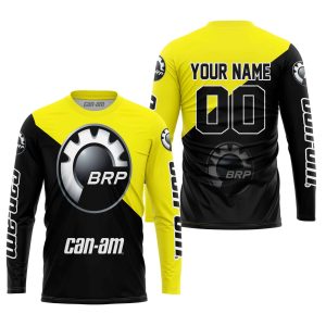 Custom name BraapGirls PREMIUM GIFT – CUSTOM NAME – CAN-AM – YELLOW Brands for motocross girls and dirt bike riders - Brands view 2