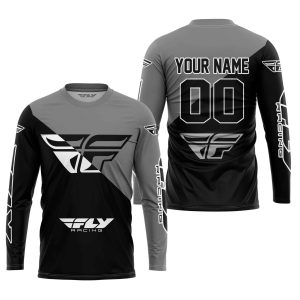 Custom name BraapGirls PREMIUM GIFT – CUSTOM NAME – FLY RACING – GREY Brands for motocross girls and dirt bike riders - Brands view 2