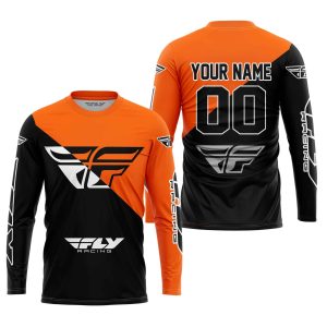 Custom name BraapGirls PREMIUM GIFT – CUSTOM NAME – FLY RACING – ORANGE Brands for motocross girls and dirt bike riders - Brands view 1
