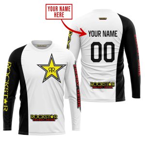 Custom name BraapGirls PREMIUM MX – CUSTOM NAME – ROCKSTAR – WHITE Brands for motocross girls and dirt bike riders - Brands view 3
