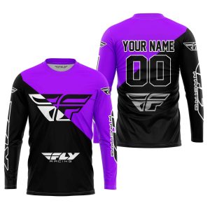 Custom name BraapGirls PREMIUM GIFT – CUSTOM NAME – FLY RACING – PURPLE Brands for motocross girls and dirt bike riders - Brands view 2