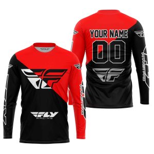 Custom name BraapGirls PREMIUM GIFT – CUSTOM NAME – FLY RACING – RED Brands for motocross girls and dirt bike riders - Brands view 1