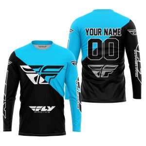 Custom name BraapGirls PREMIUM GIFT – CUSTOM NAME – FLY RACING – SKY BLUE Brands for motocross girls and dirt bike riders - Brands view 1