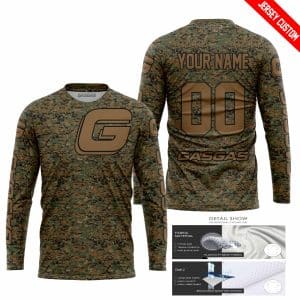 Custom name BraapGirls LIMITED EDITION PRODUCTS – US MARINE V1 – GAS GAS RACING – CUSTOM NAME Brands for motocross girls and dirt bike riders - Brands view 1