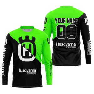 Custom name BraapGirls PREMIUM GIFT – CUSTOM NAME – HUSQVARNA – GREEN Brands for motocross girls and dirt bike riders - Brands view 2