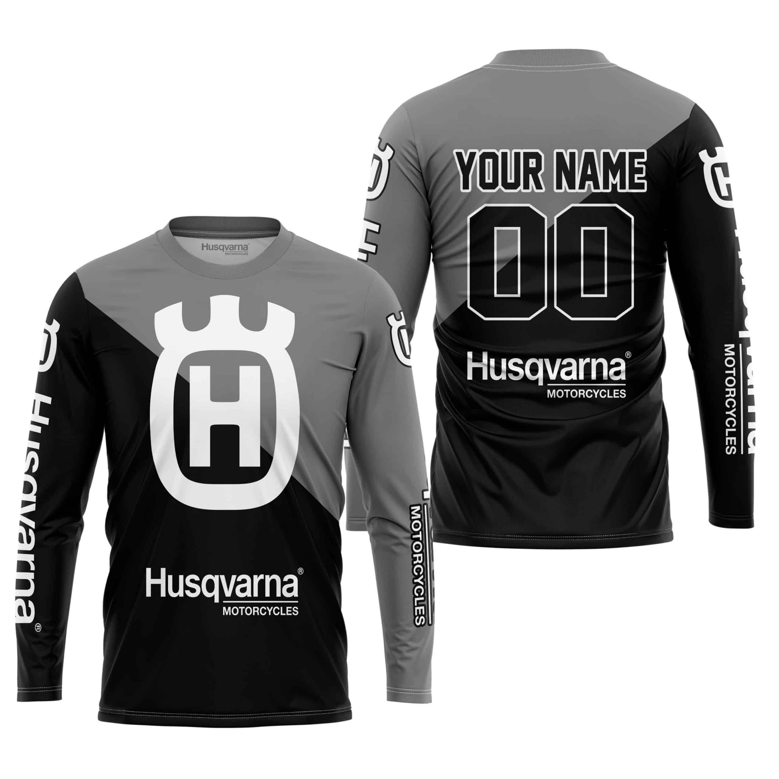 PREMIUM GIFT - CUSTOM NAME - HUSQVARNA - GREY view 3