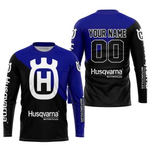 Custom name BraapGirls PREMIUM GIFT – CUSTOM NAME – HUSQVARNA – NAVY Brands for motocross girls and dirt bike riders - Brands view 1