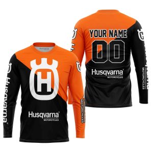 Custom name BraapGirls PREMIUM GIFT – CUSTOM NAME – HUSQVARNA – ORANGE Brands for motocross girls and dirt bike riders - Brands view 1