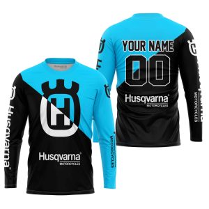 Custom name BraapGirls PREMIUM GIFT – CUSTOM NAME – HUSQVARNA – SKY BLUE Brands for motocross girls and dirt bike riders - Brands view 1