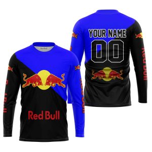 Custom name BraapGirls PREMIUM GIFT – CUSTOM NAME – REDBULL – BLUE Brands for motocross girls and dirt bike riders - Brands view 1