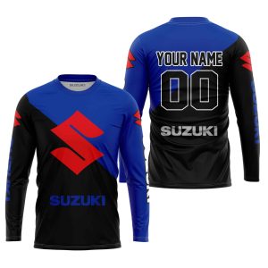 Custom name BraapGirls PREMIUM GIFT – CUSTOM NAME – SUZUKI – BLUE Brands for motocross girls and dirt bike riders - Brands view 1
